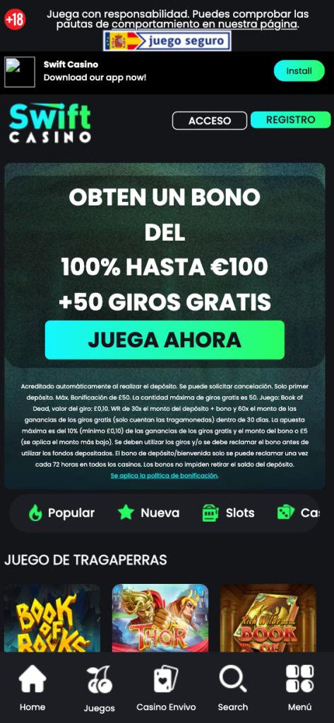 swift casino app